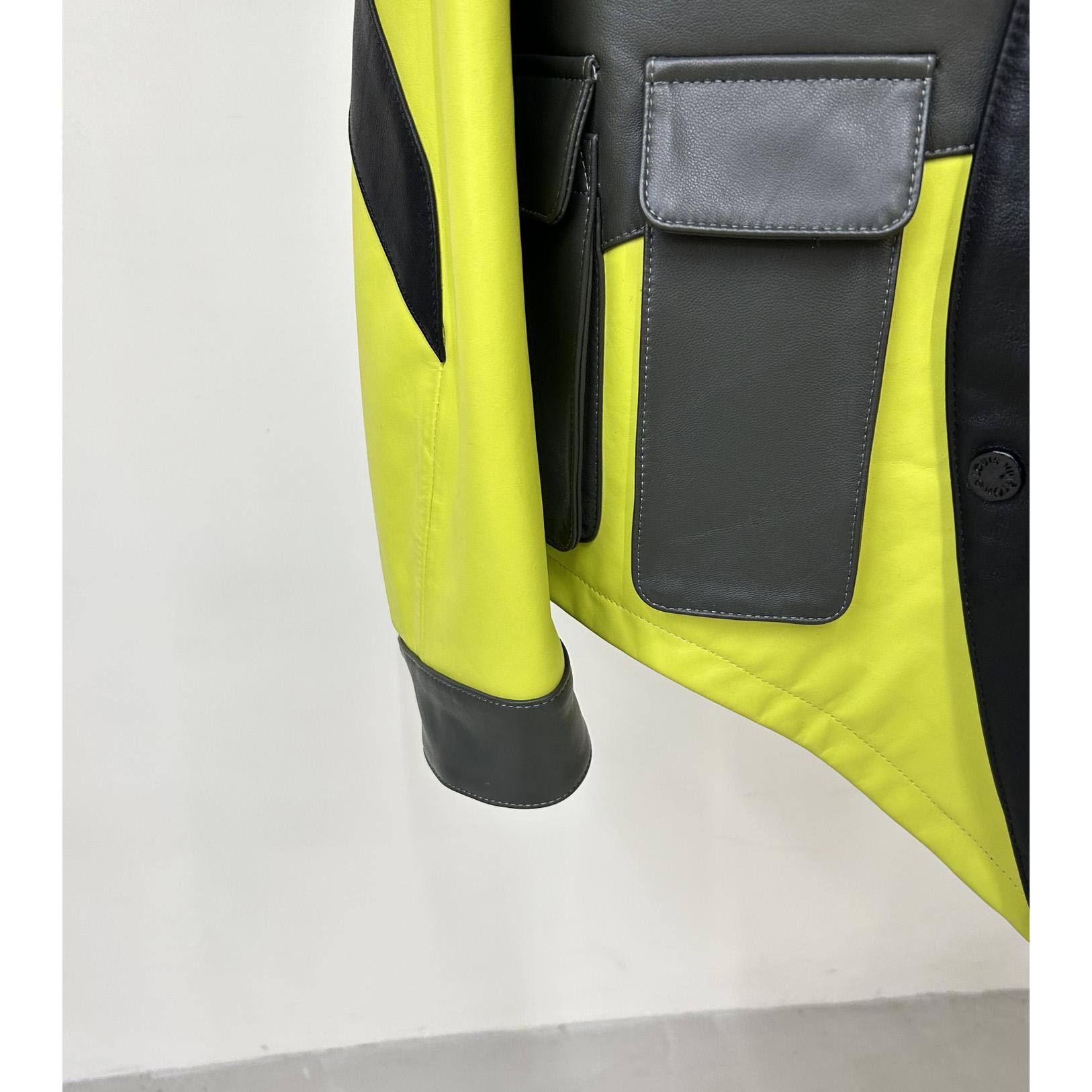 Louis Vuitton Distorted Motocycle Leather Jacket - EUR FASHION