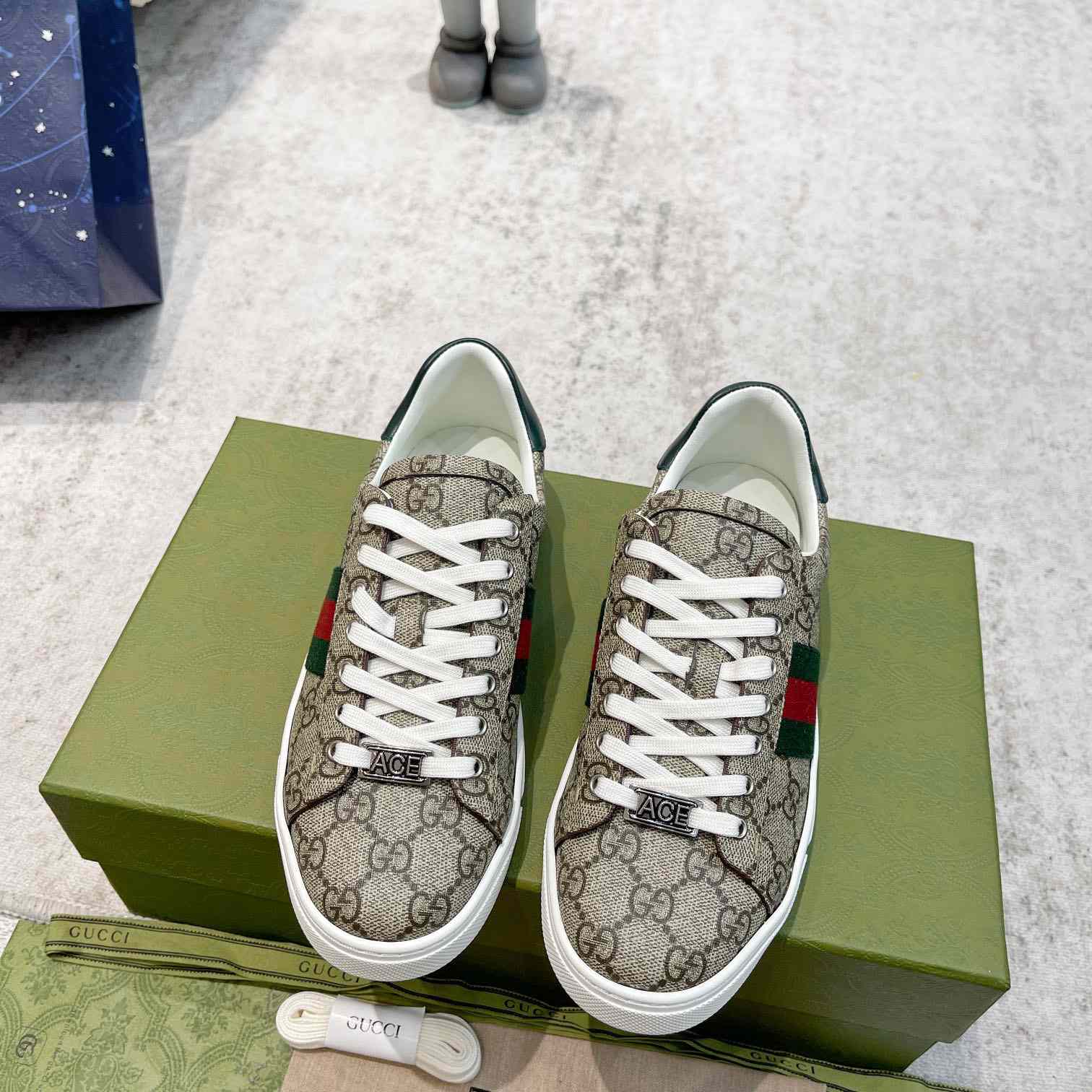 Gucci Ace Sneaker With Web - EUR FASHION