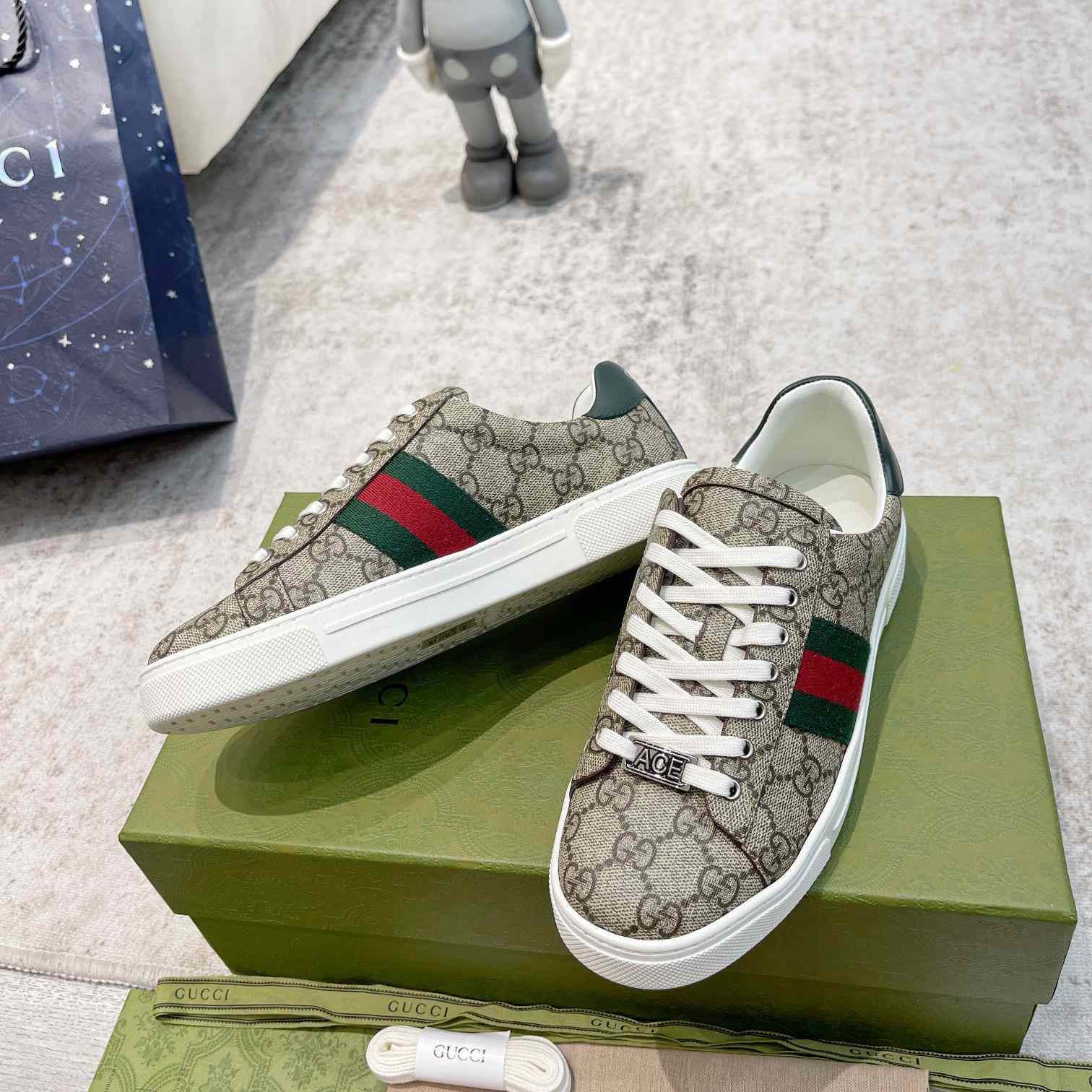 Gucci Ace Sneaker With Web - EUR FASHION