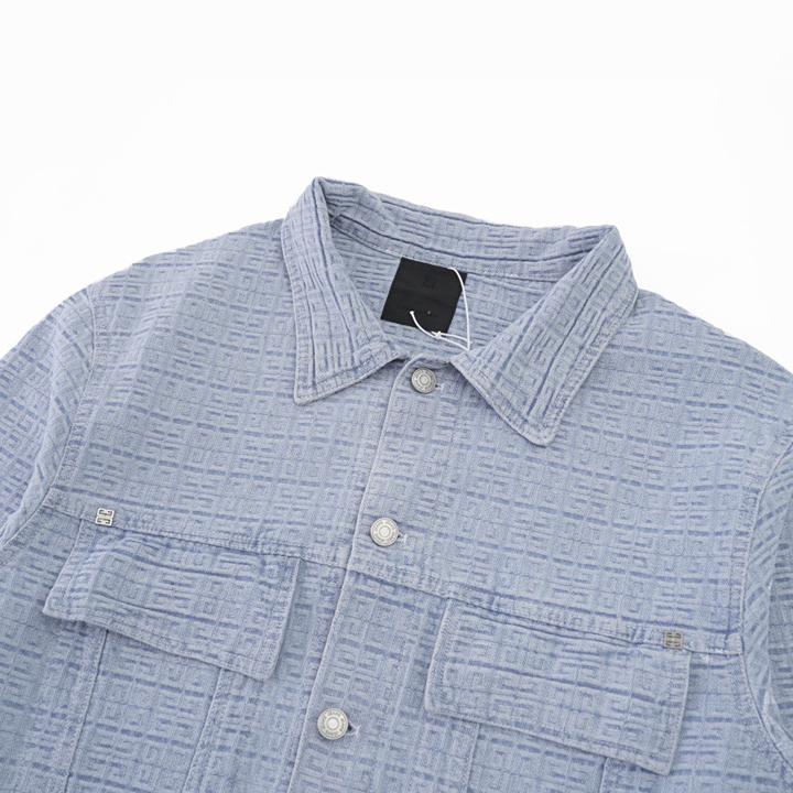 Givenchy Oversized Jacket In 4G Denim - EUR FASHION