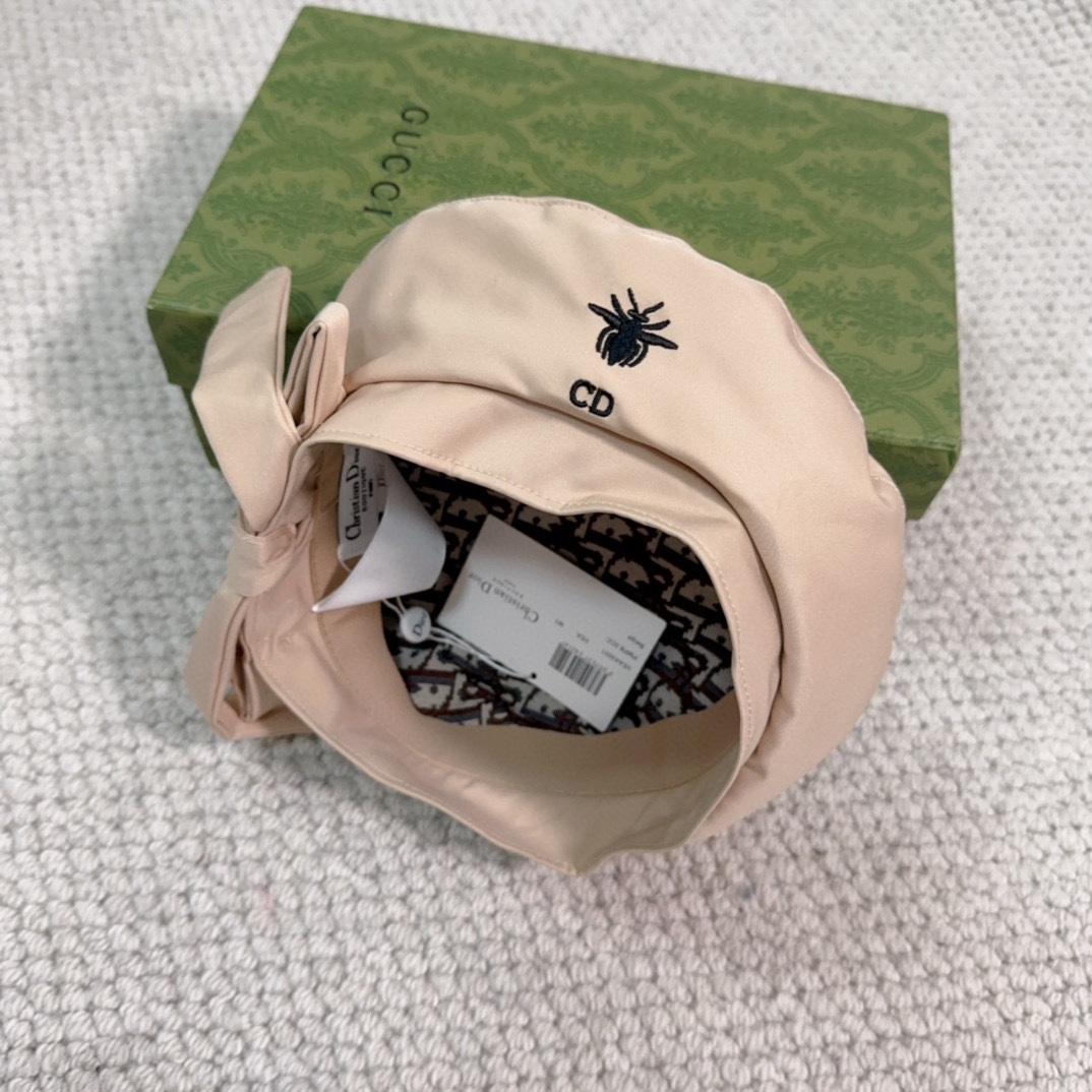 Dior Arty Dior Oblique Beret With Bow - EUR FASHION