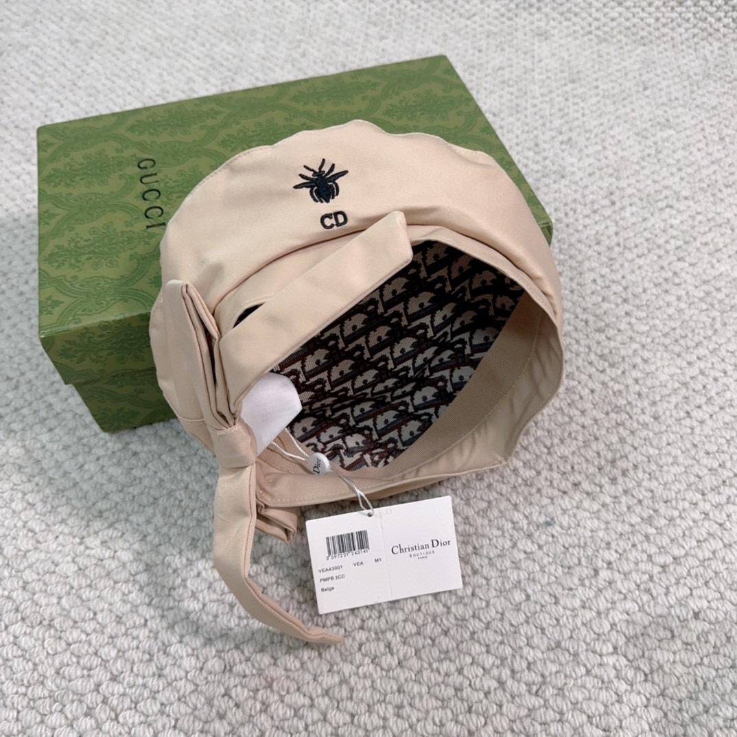 Dior Arty Dior Oblique Beret With Bow - EUR FASHION