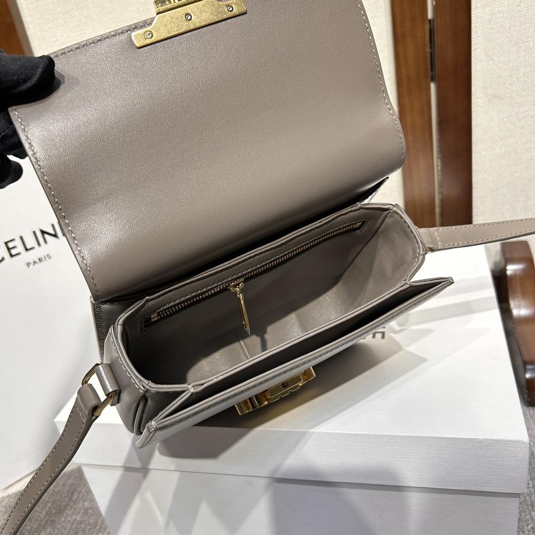 Celine Teen Triomphe Bag In Shiny Calfskin - EUR FASHION