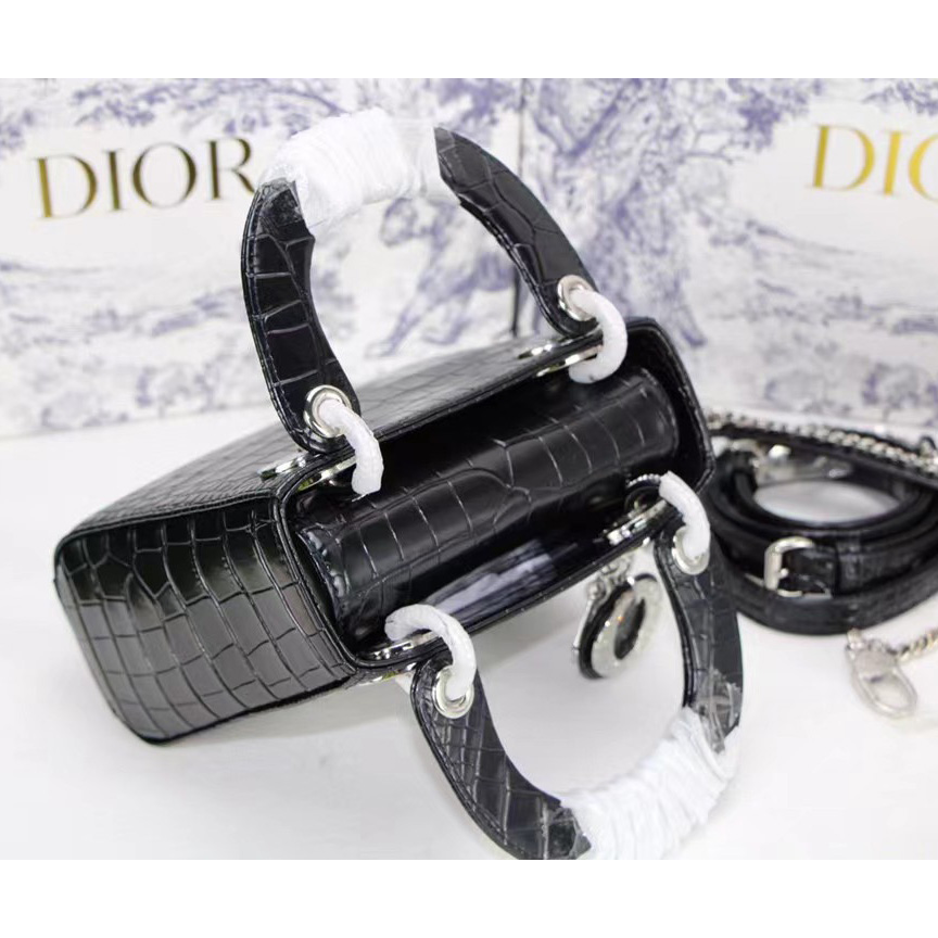 Dior Alligator Mini Lady Dior Bag (17-15-7cm) - EUR FASHION