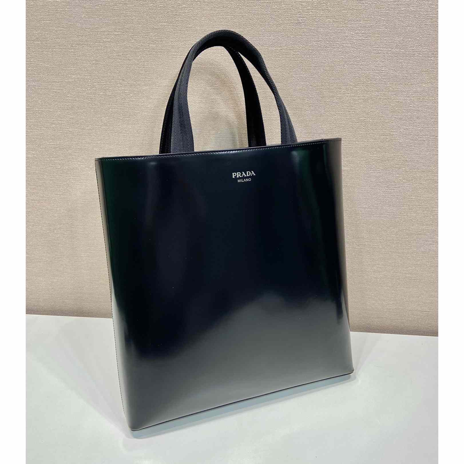 Prada Brushed Leather Tote With Water Bottle - EUR FASHION