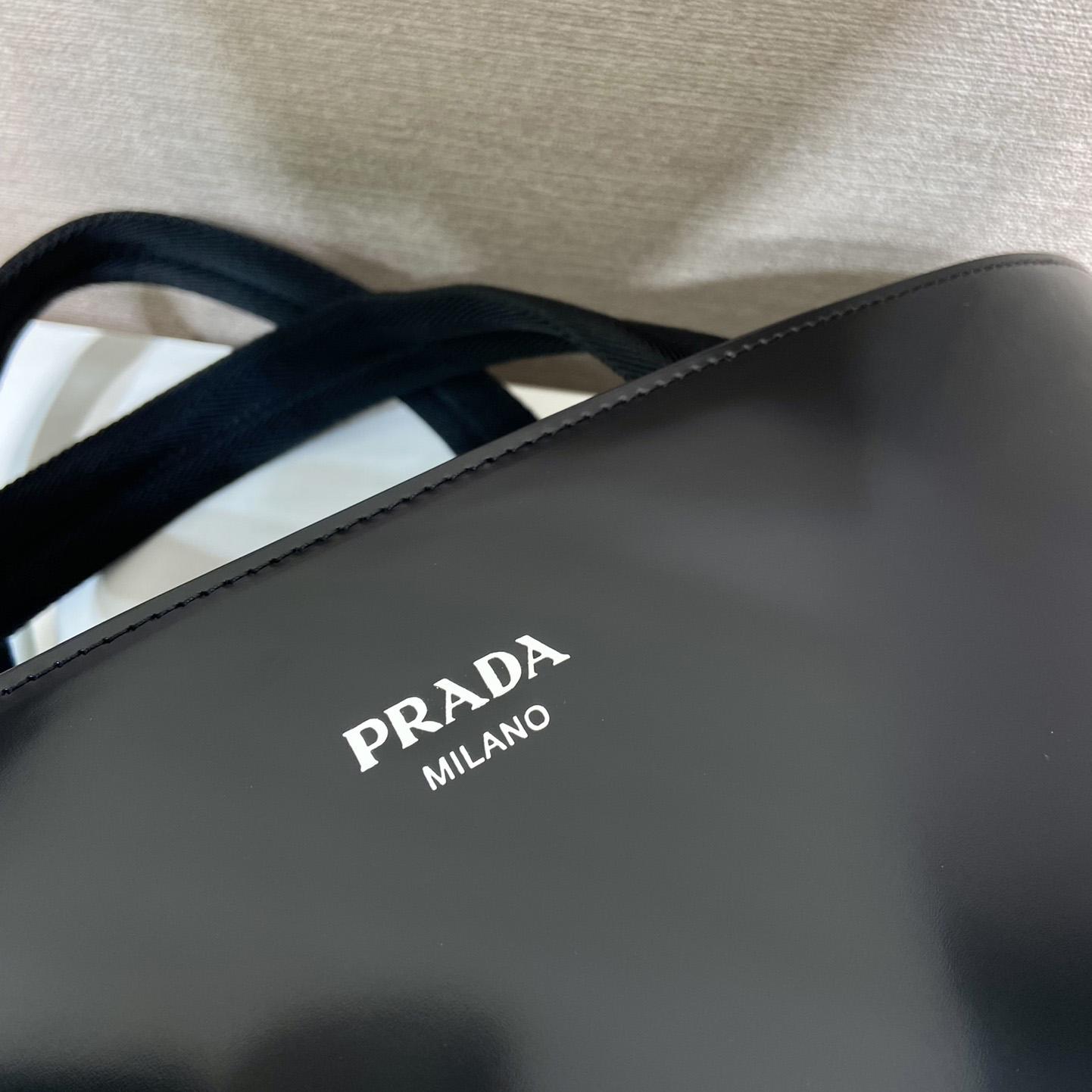 Prada Brushed Leather Tote With Water Bottle - EUR FASHION