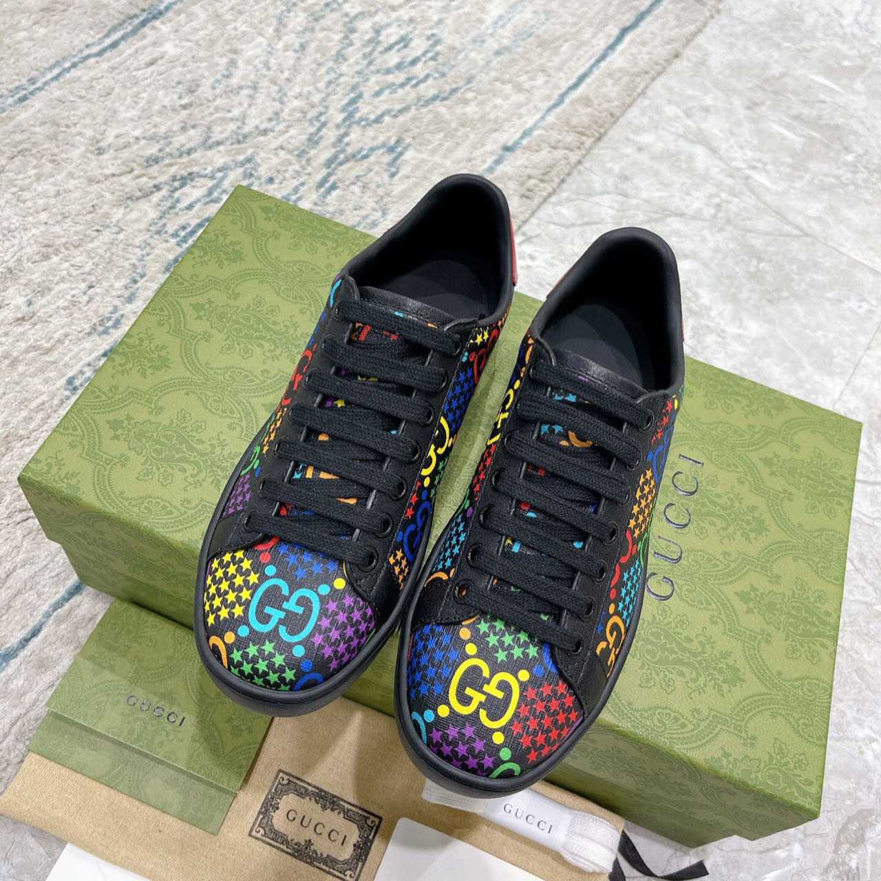 Gucci GG Psychedelic Ace Sneaker - EUR FASHION