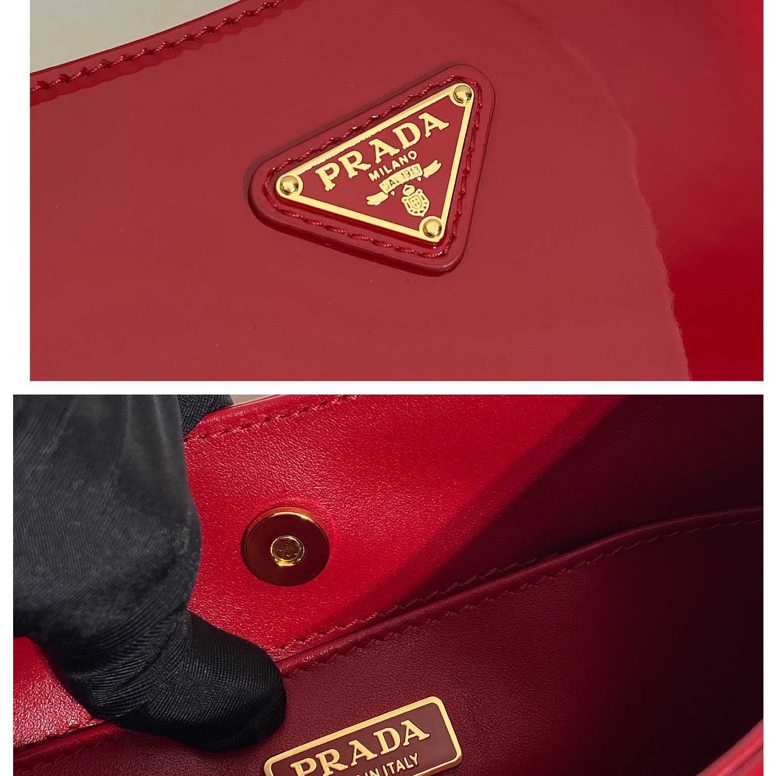 Prada Cleo Patent Leather Bag - EUR FASHION