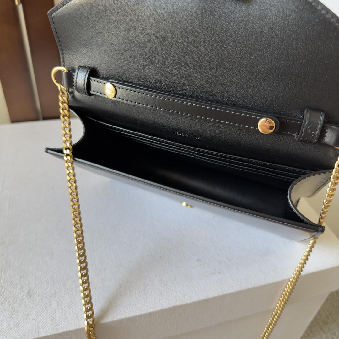 Celine Wallet On Chain Margo In Shiny Calfskin - EUR FASHION