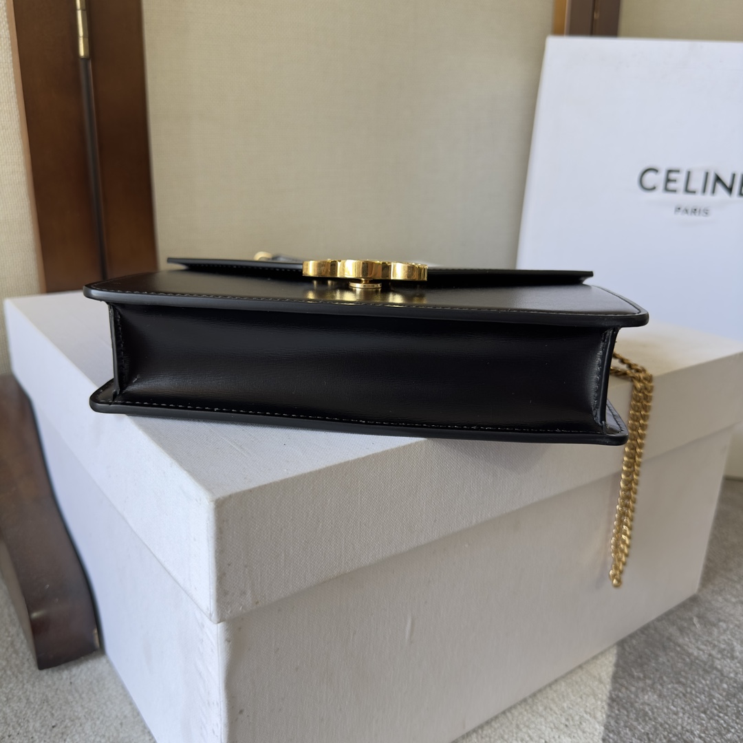 Celine Wallet On Chain Margo In Shiny Calfskin - EUR FASHION