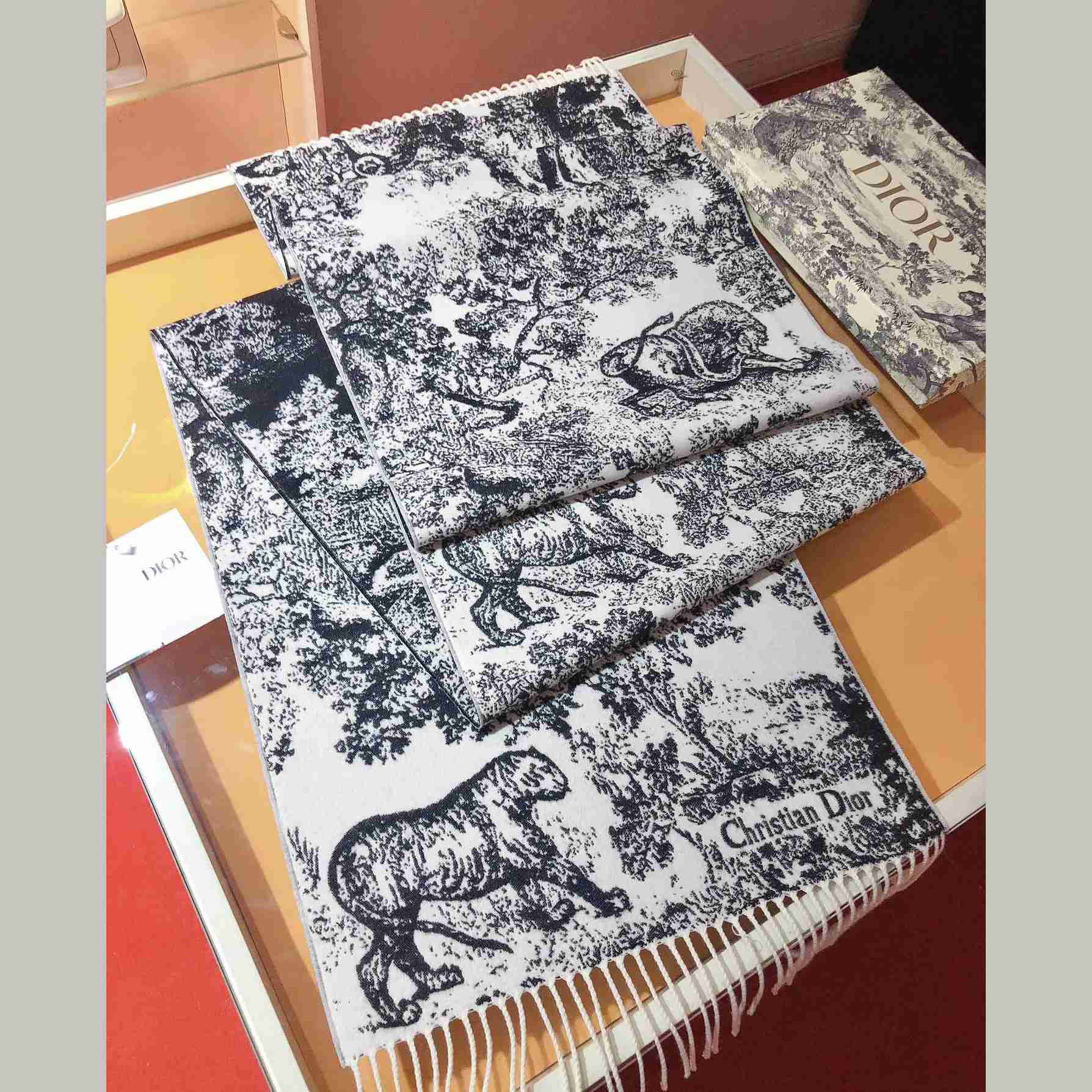 Dior Toile De Jouy Sauvage Scarf  - EUR FASHION