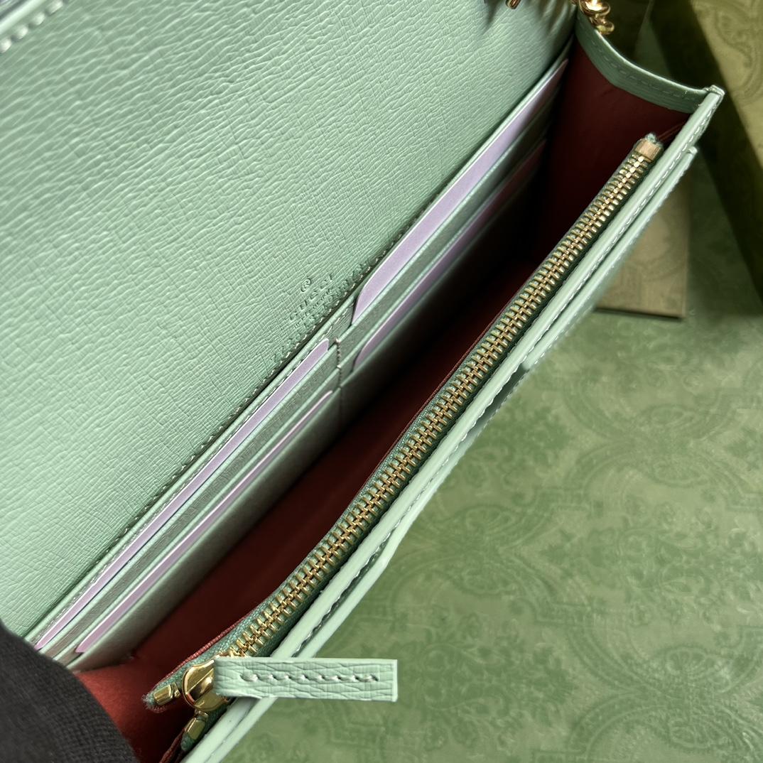 Gucci Chain Wallet With Gucci Script (12.5x 20x 4cm) - EUR FASHION