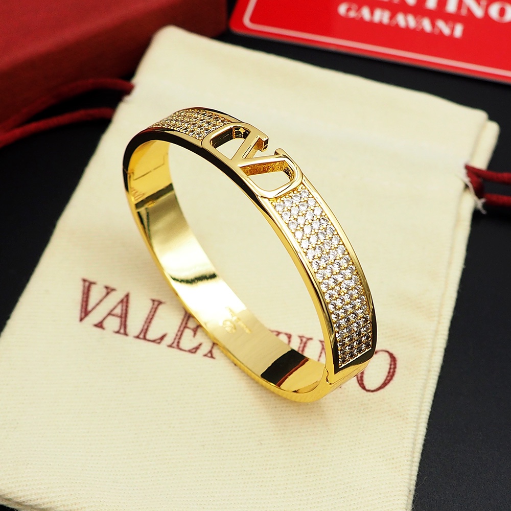 Valenti VLogo Signature Metal And Swarovski® Crystals Bangle  - EUR FASHION