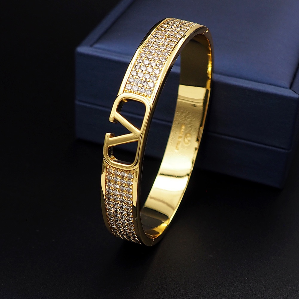 Valenti VLogo Signature Metal And Swarovski® Crystals Bangle  - EUR FASHION