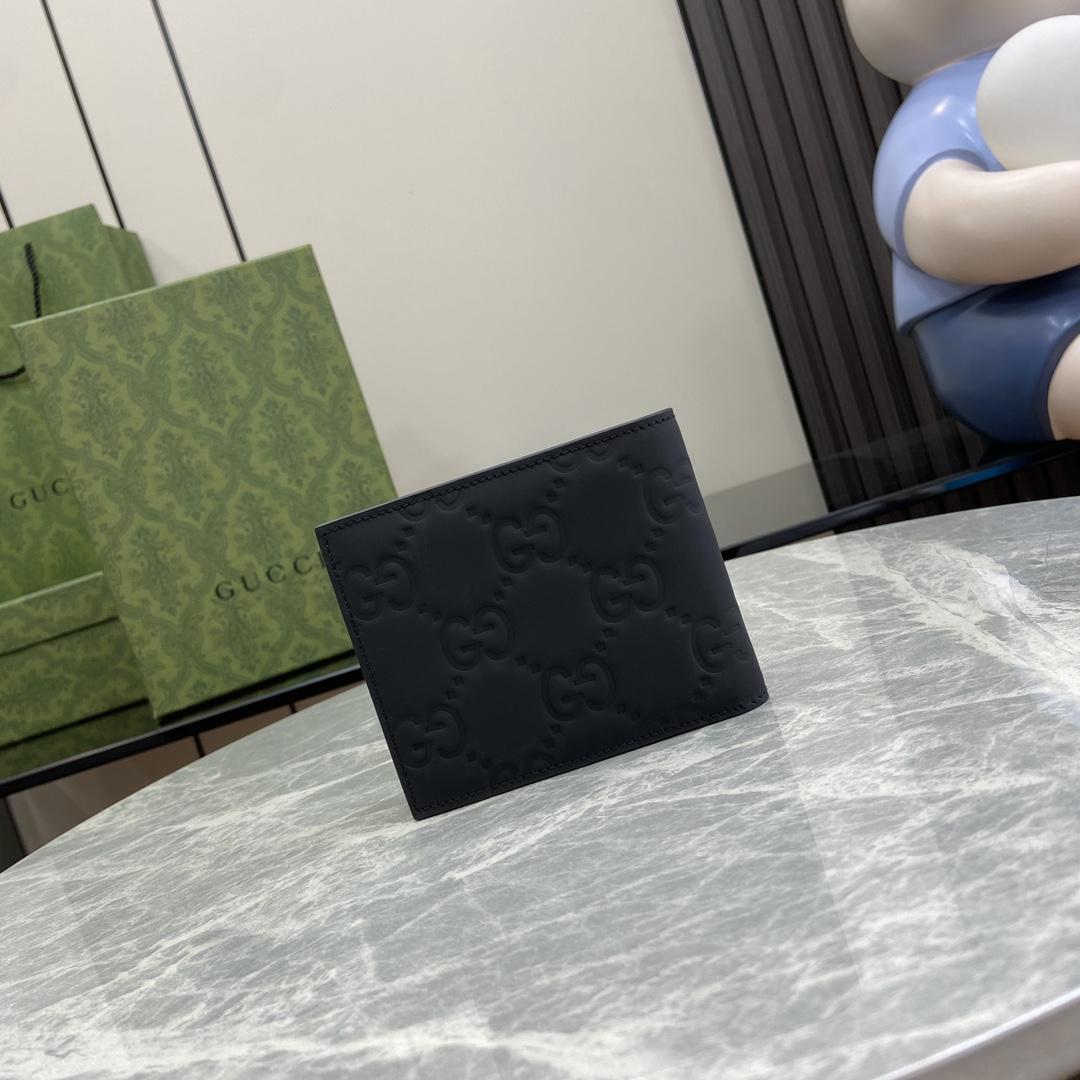 Gucci GG Rubber-effect Bi-fold Wallet - EUR FASHION