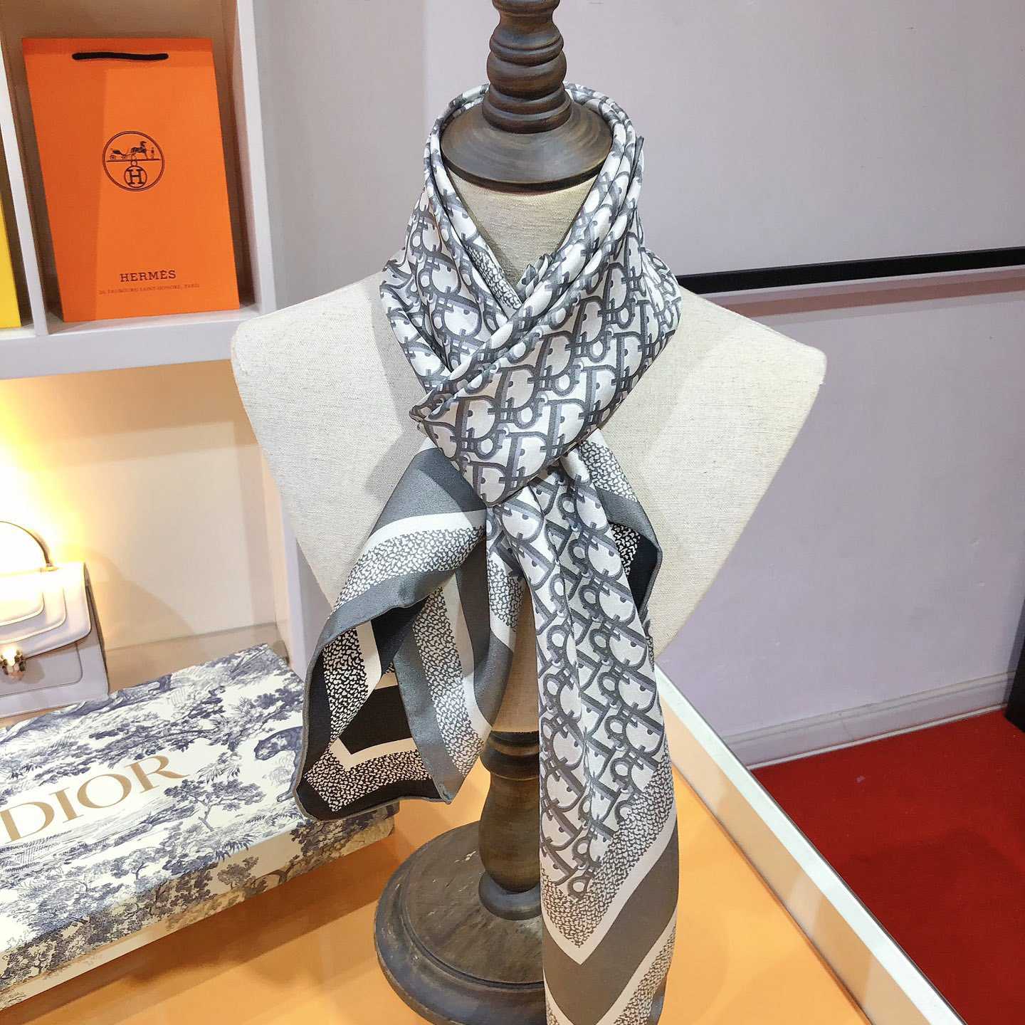 Dior Oblique Diortwin 90 Square Scarf - EUR FASHION