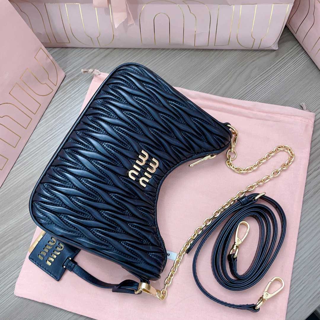 Miu Miu Matelassé Nappa Leather Shoulder Bag - EUR FASHION