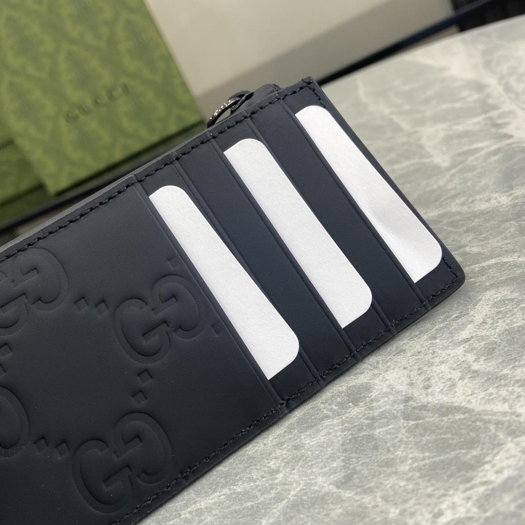 Gucci GG Rubber-effect Zip Card Case - EUR FASHION