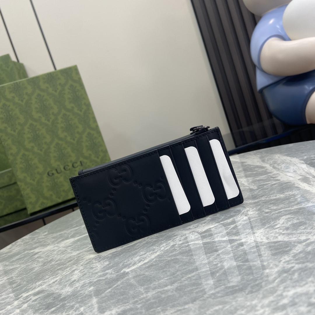 Gucci GG Rubber-effect Zip Card Case - EUR FASHION