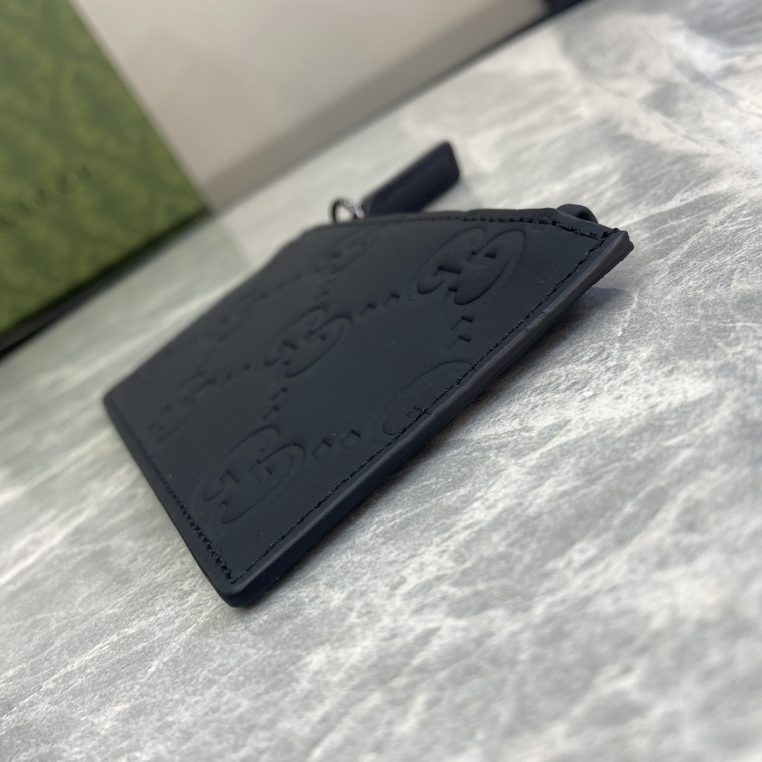 Gucci GG Rubber-effect Zip Card Case - EUR FASHION