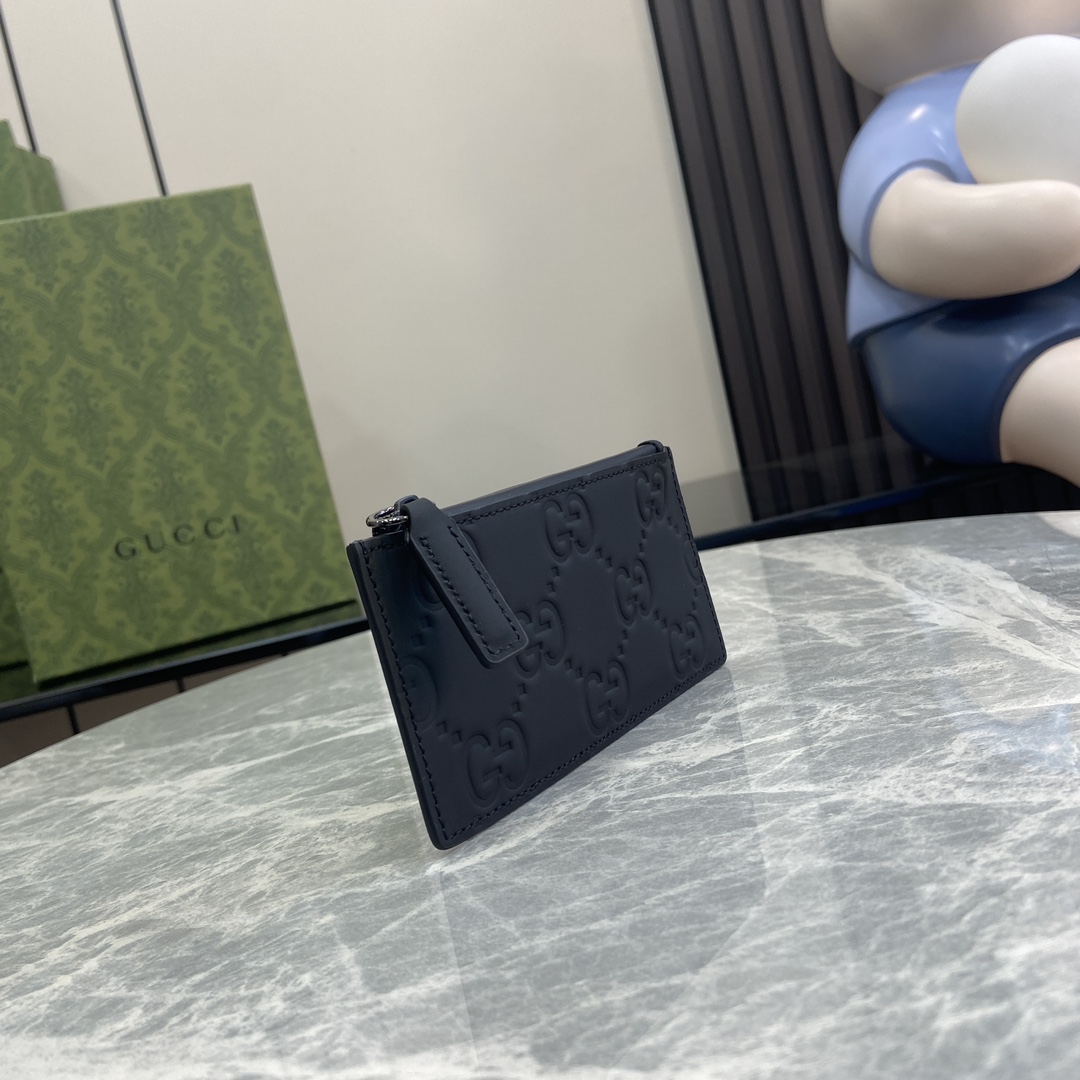Gucci GG Rubber-effect Zip Card Case - EUR FASHION