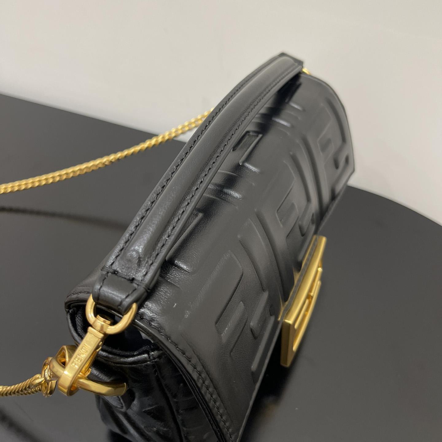Fendi Baguette Black Leather Bag - EUR FASHION