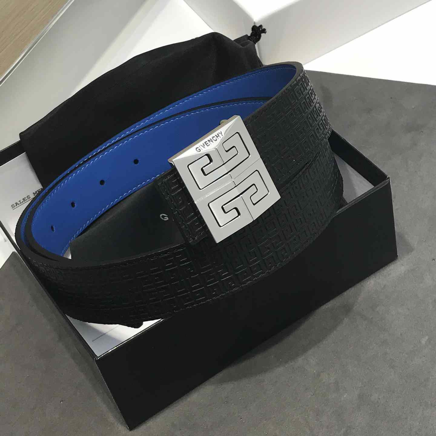 Givenchy 4G Reversible Belt In Leather And 4G Coated Canvas - EUR FASHION