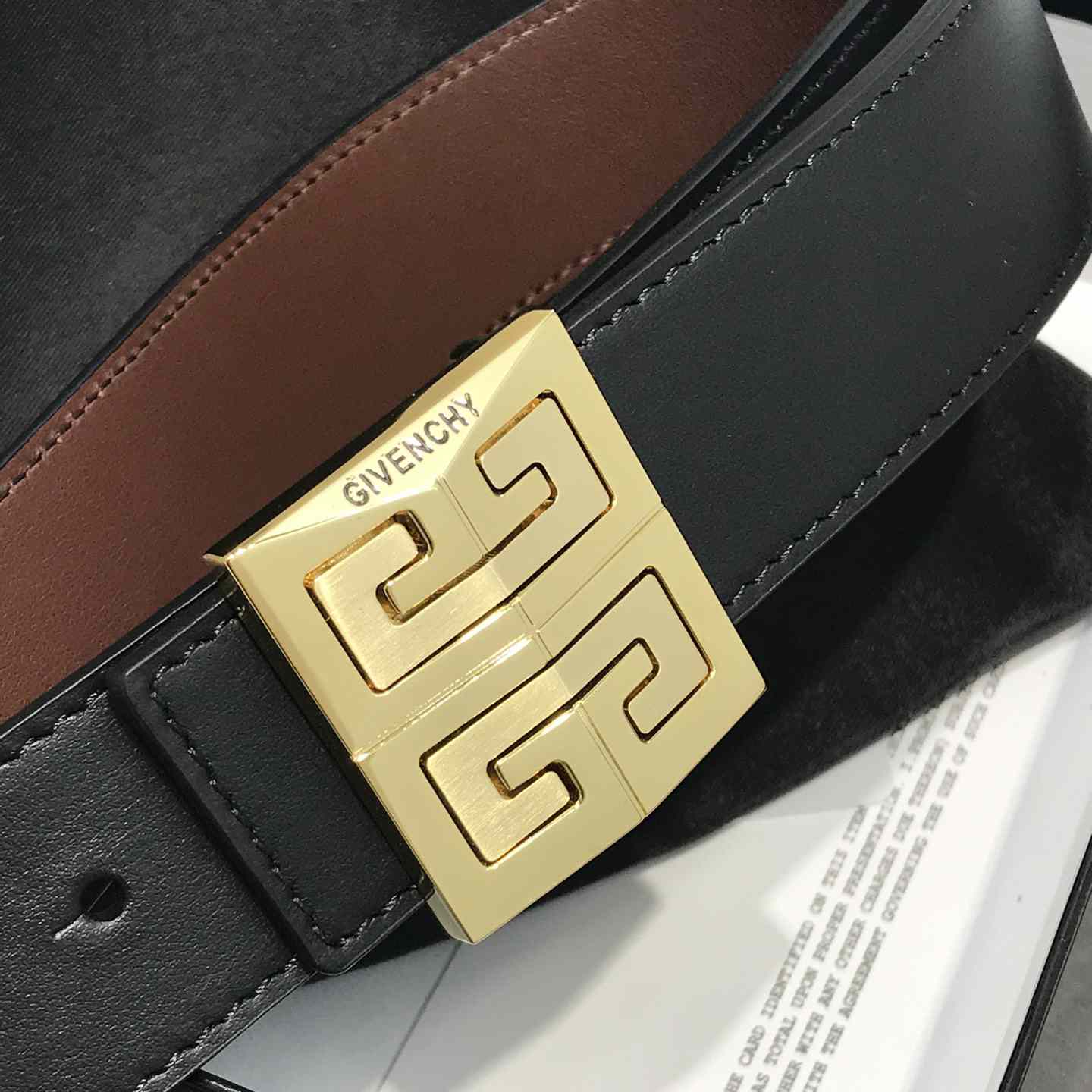 Givenchy 4G Reversible Belt In Leather  - EUR FASHION