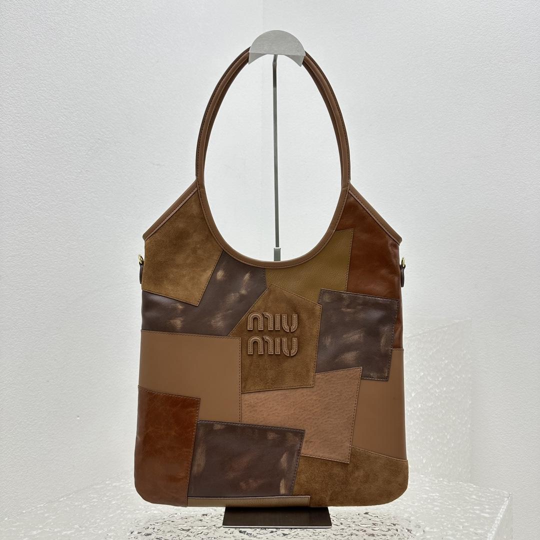 Miu Miu IVY Leather Patchwork Bag - EUR FASHION