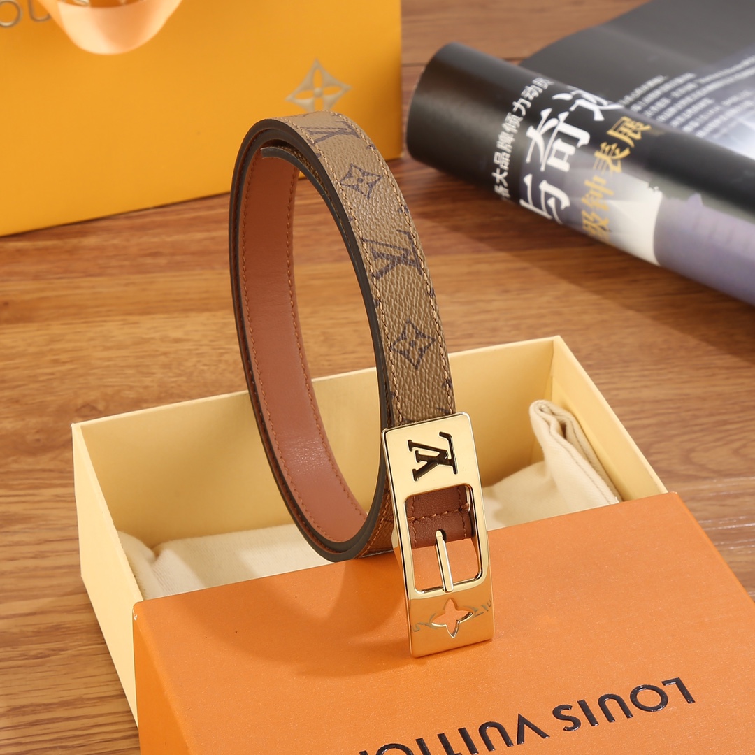 Louis Vuitton LV Duo 18MM Reversible Belt    M8369W - EUR FASHION