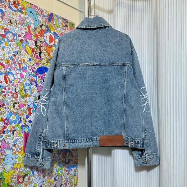 Loewe Anagram Jacket In Denim In Blue  - EUR FASHION