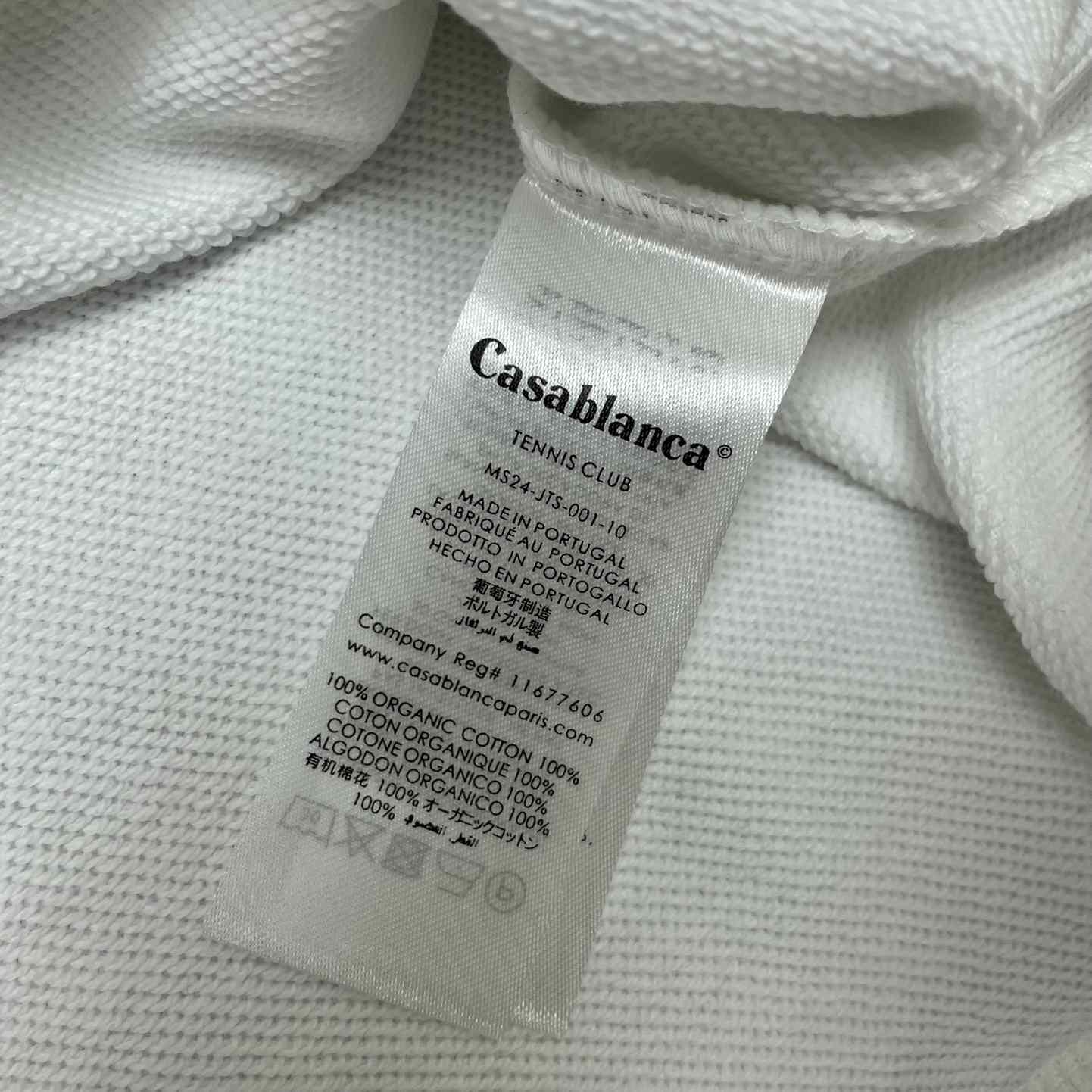 Casablanca Tennis Court Chenille Crew Sweat - EUR FASHION