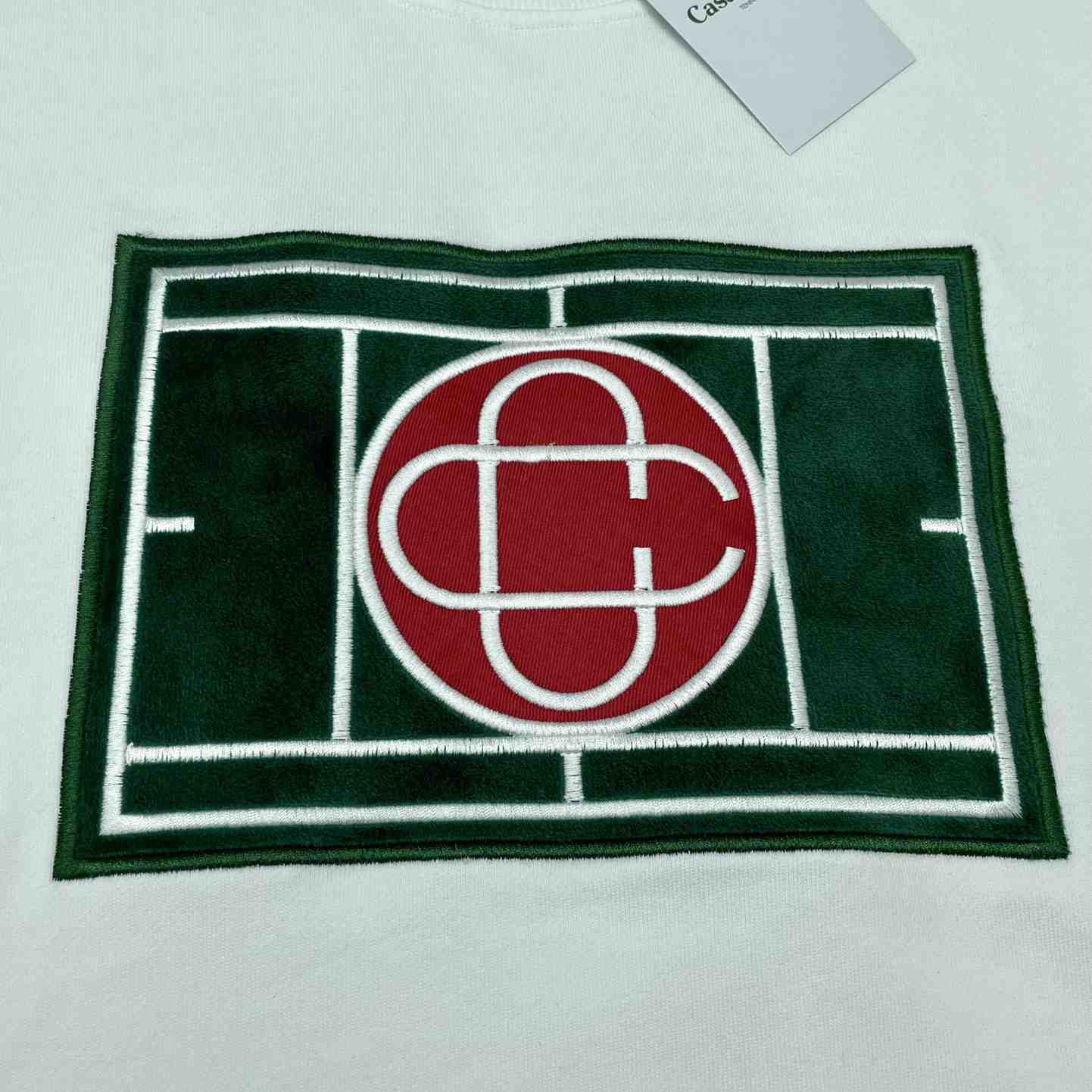 Casablanca Tennis Court Chenille Crew Sweat - EUR FASHION