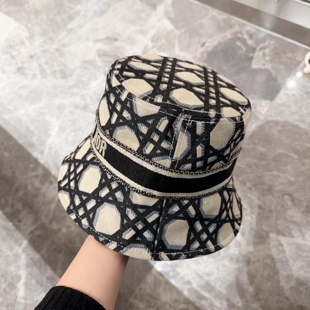 Dior D-Bobby Macrocannage Small Brim Bucket Hat - EUR FASHION