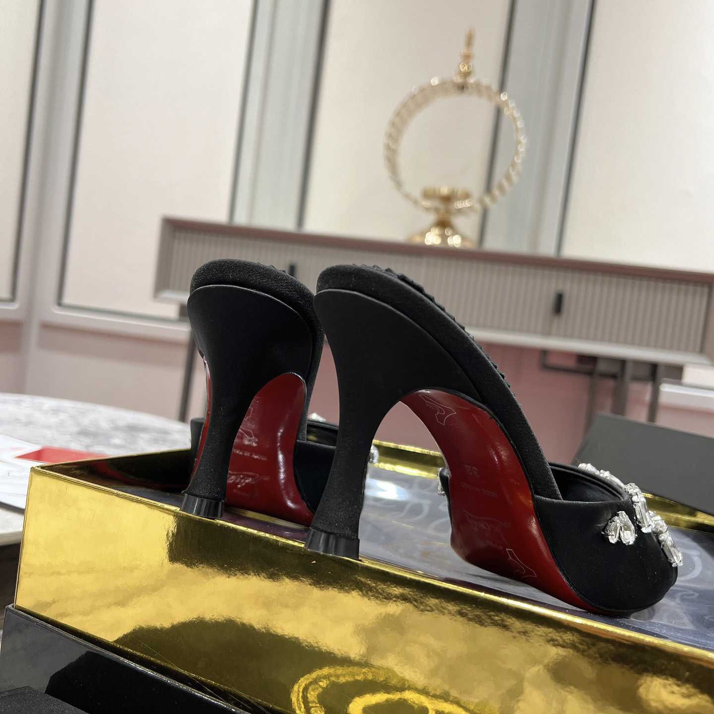 Christian Louboutin Degraqueen 85mm Mules Sandals  - EUR FASHION