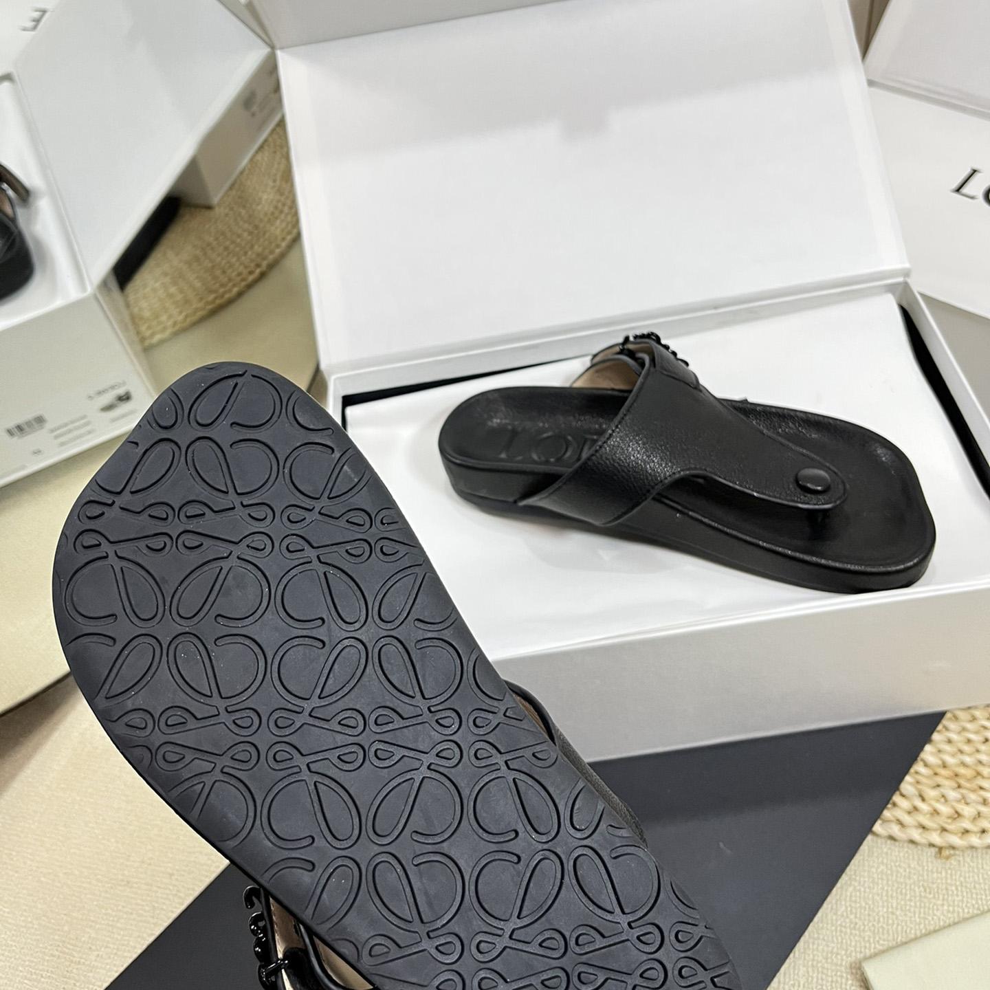 Loewe Anagram Ease Sandal In Kidskin - EUR FASHION