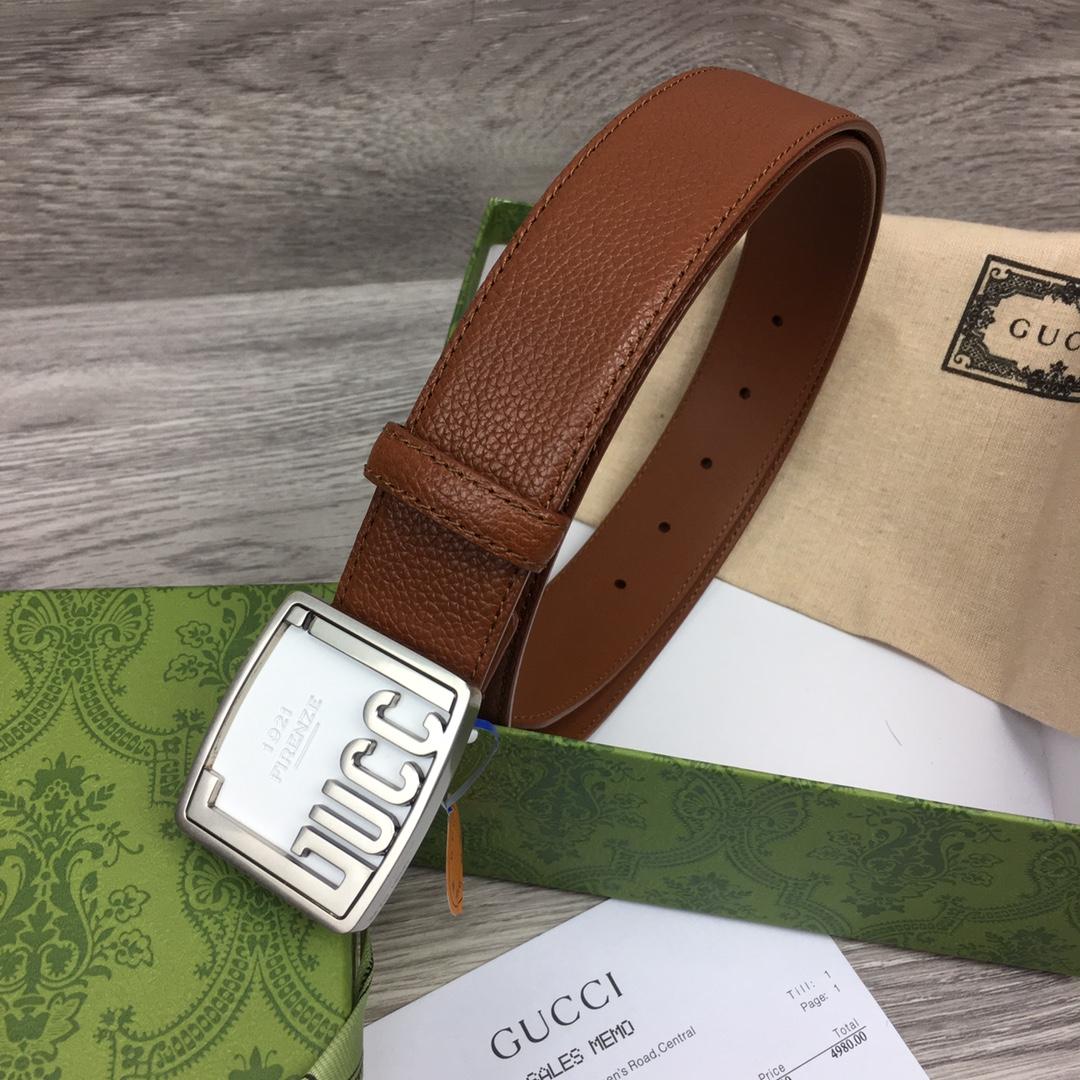 Gucci Leather Belt  35mm - EUR FASHION