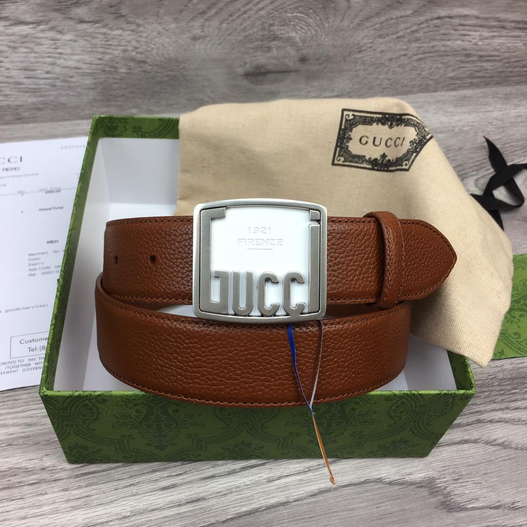 Gucci Leather Belt  35mm - EUR FASHION
