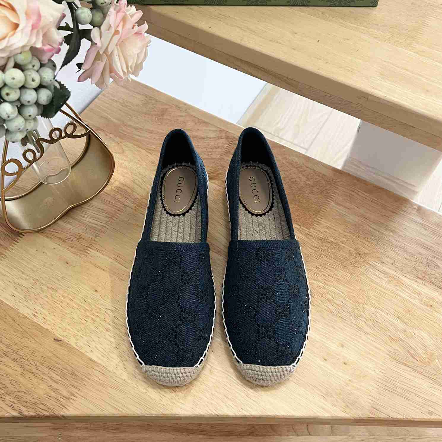 Gucci Women's Espadrille With GG Crystals - EUR FASHION