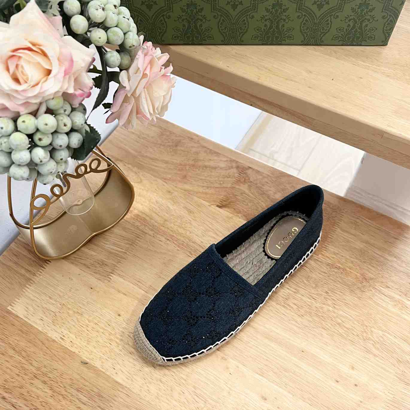 Gucci Women's Espadrille With GG Crystals - EUR FASHION