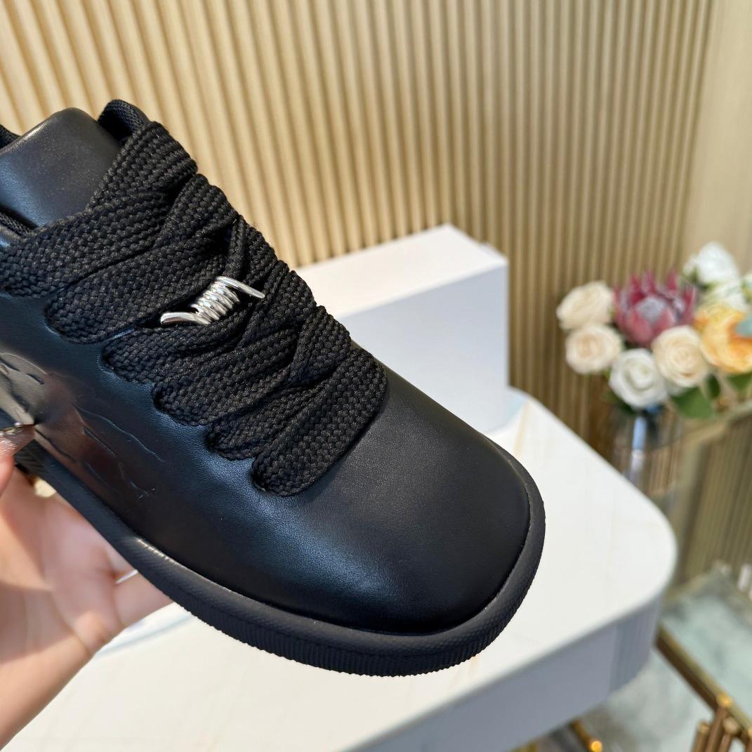 Burberry Leather Box Sneakers - EUR FASHION