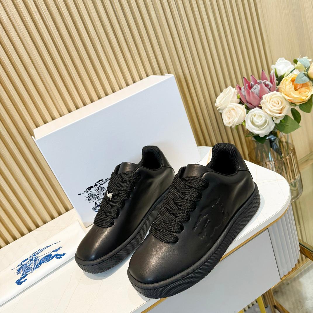 Burberry Leather Box Sneakers - EUR FASHION