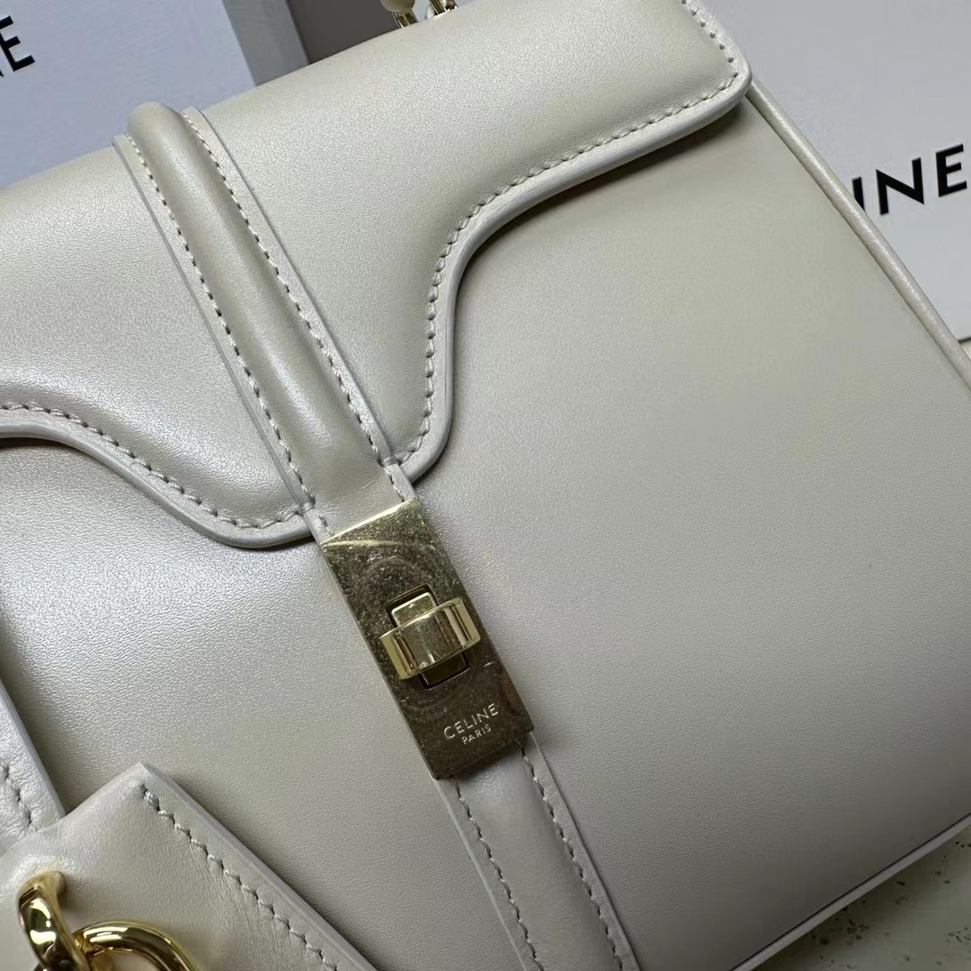 Celine Small 16 Bag In Satinated Calfskin  (17.5-14-7cm) - EUR FASHION