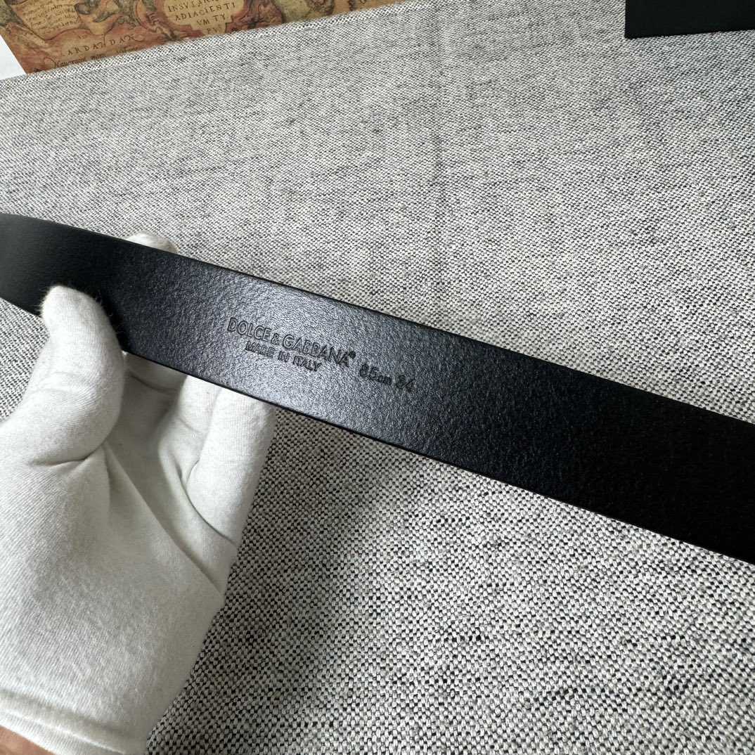 Dolce & Gabbana DG Logo-buckle Leather Belt   35mm - EUR FASHION