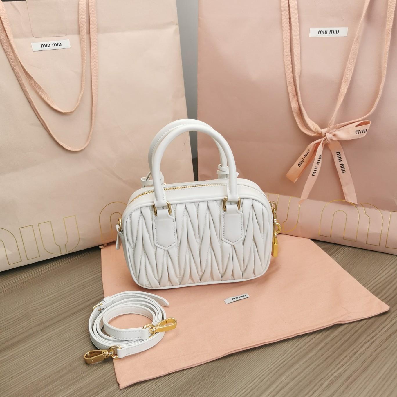 Miu Miu Arcadie Matelassé Nappa Leather Mini-bag - EUR FASHION