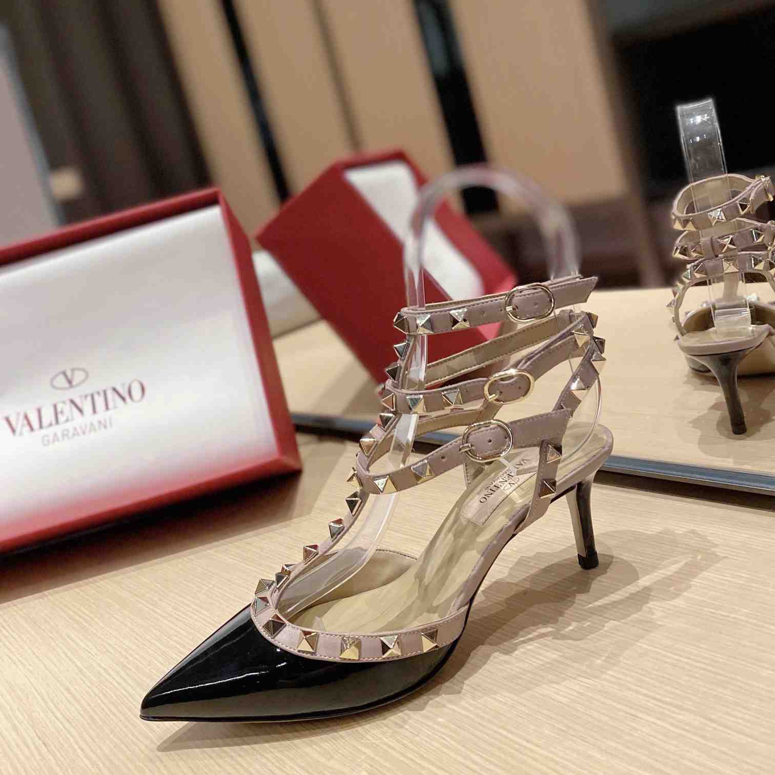 Valenti Garavani Rockstud 65mm Caged Pumps - EUR FASHION