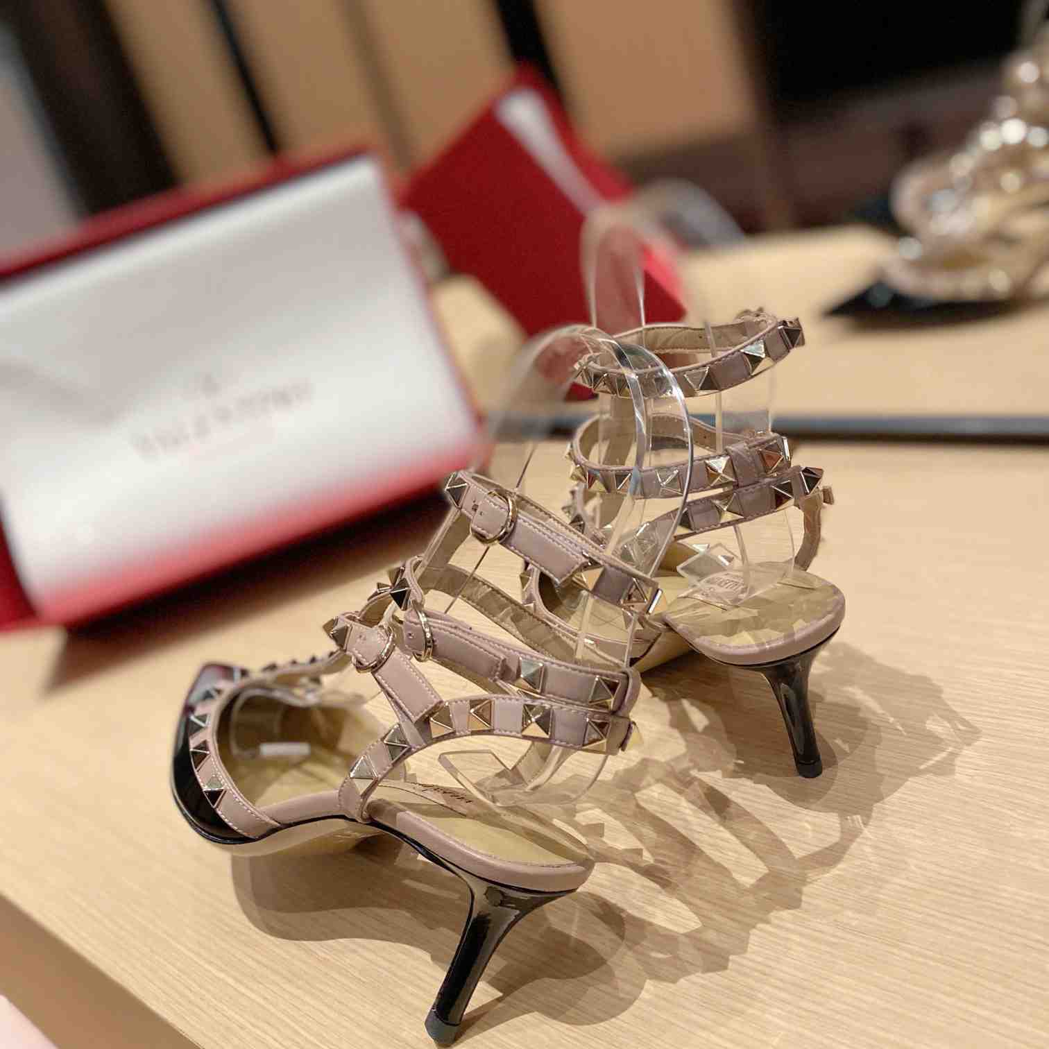 Valenti Garavani Rockstud 65mm Caged Pumps - EUR FASHION