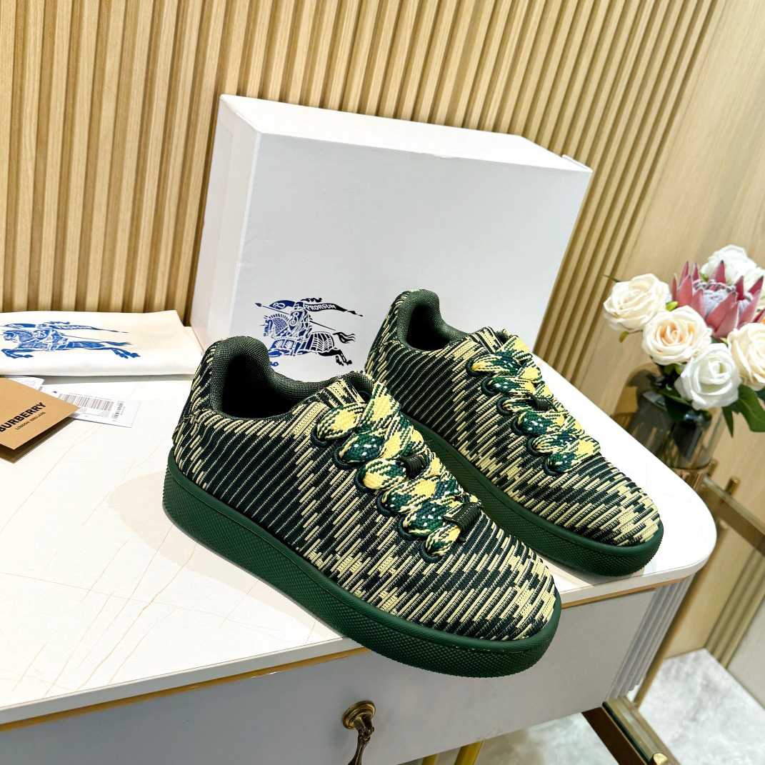 Burberry Check Knit Box Sneakers - EUR FASHION