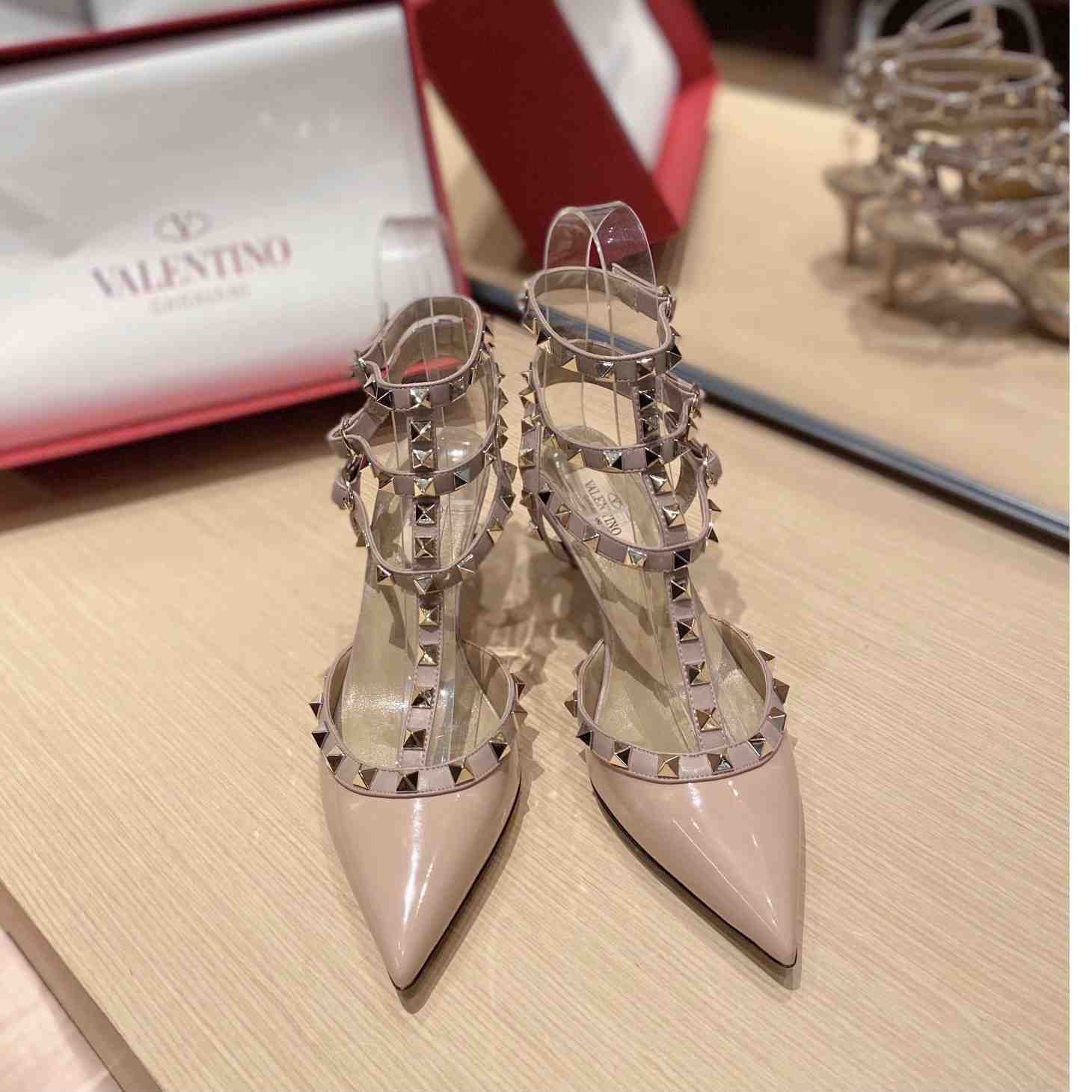 Valenti Garavani Rockstud 65mm Caged Pumps - EUR FASHION
