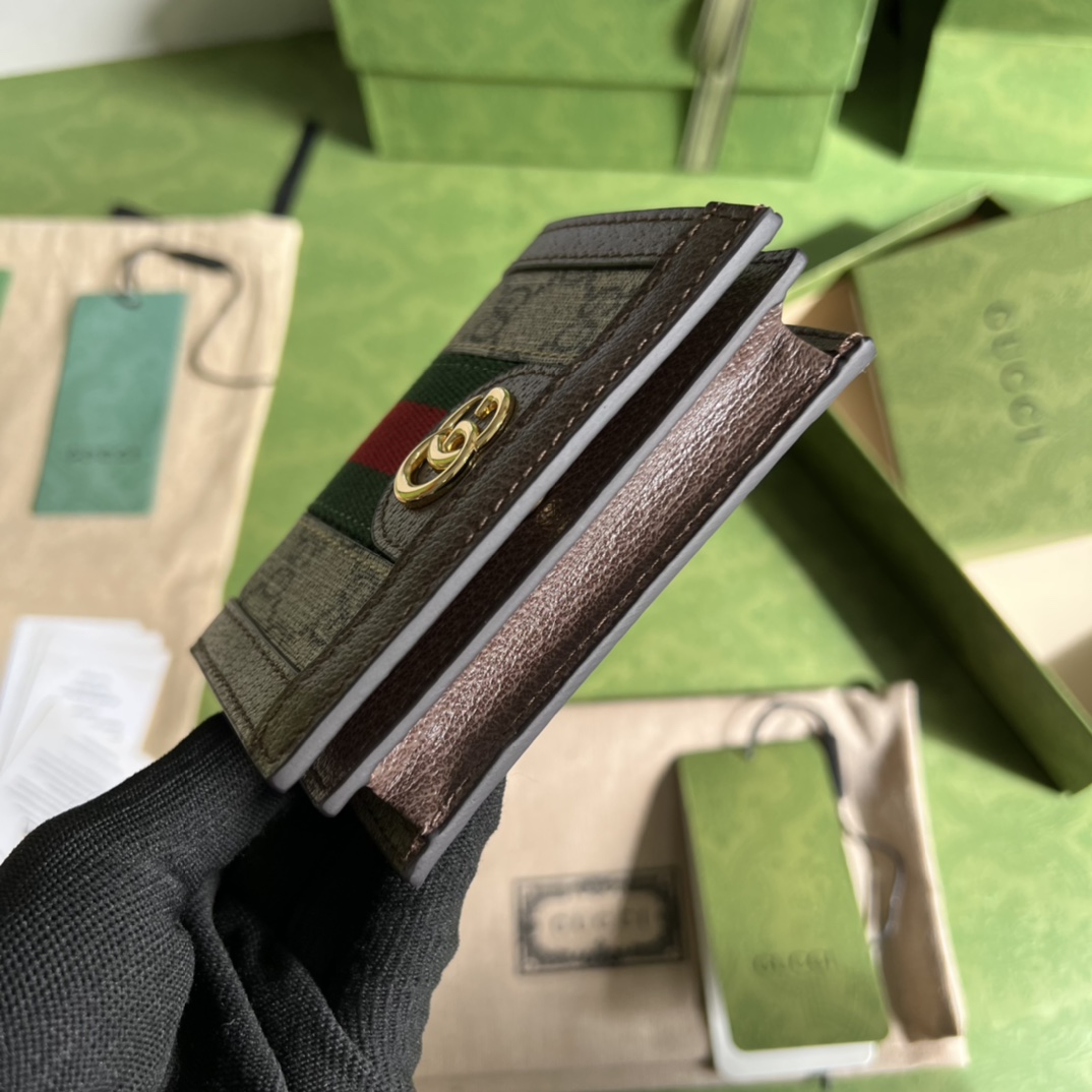 Gucci Ophidia GG Supreme Leather Wallet (11*8.5*3cm)  625711 - EUR FASHION